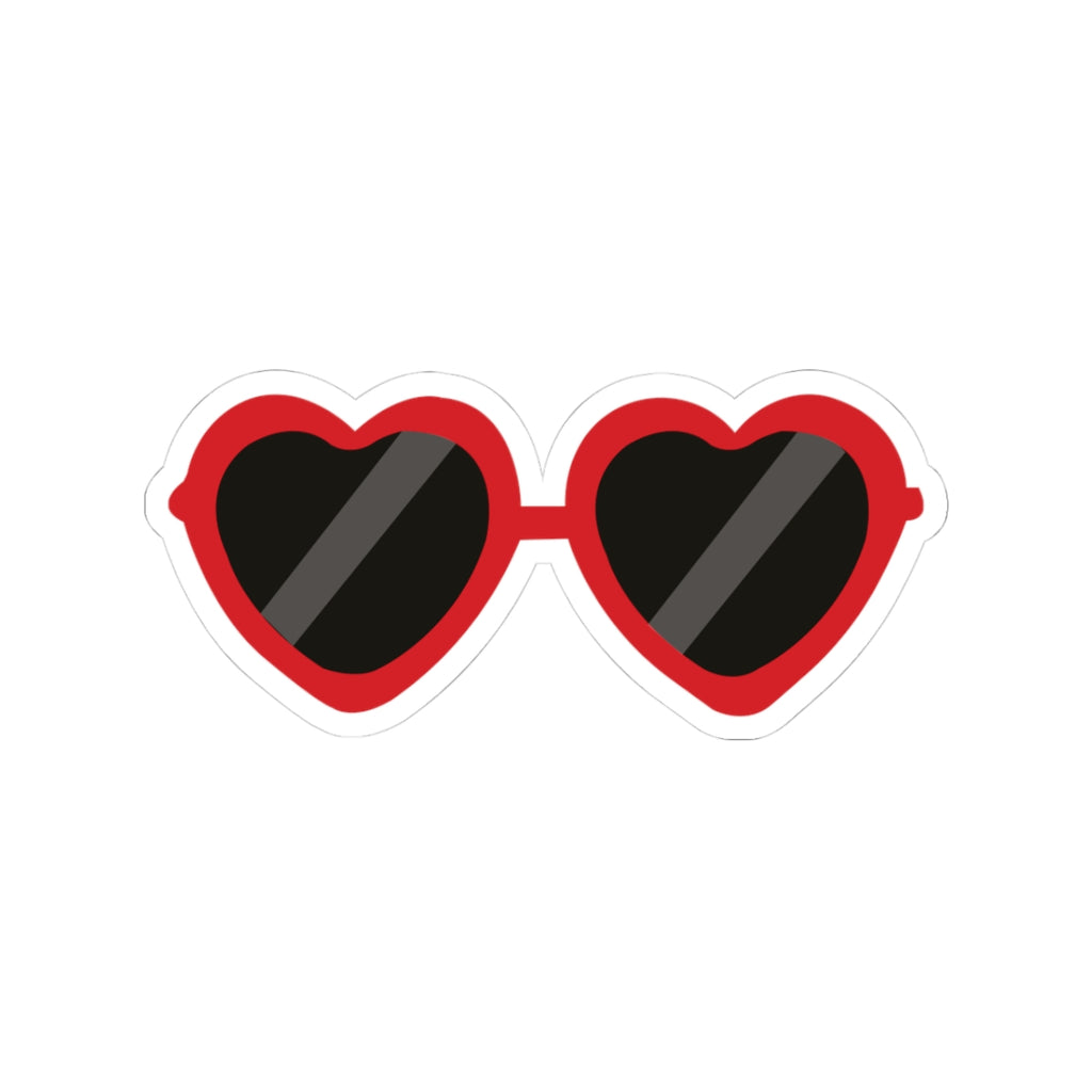Heart Sunglasses Sticker 💖 Cute Aesthetic Vinyl Sticker