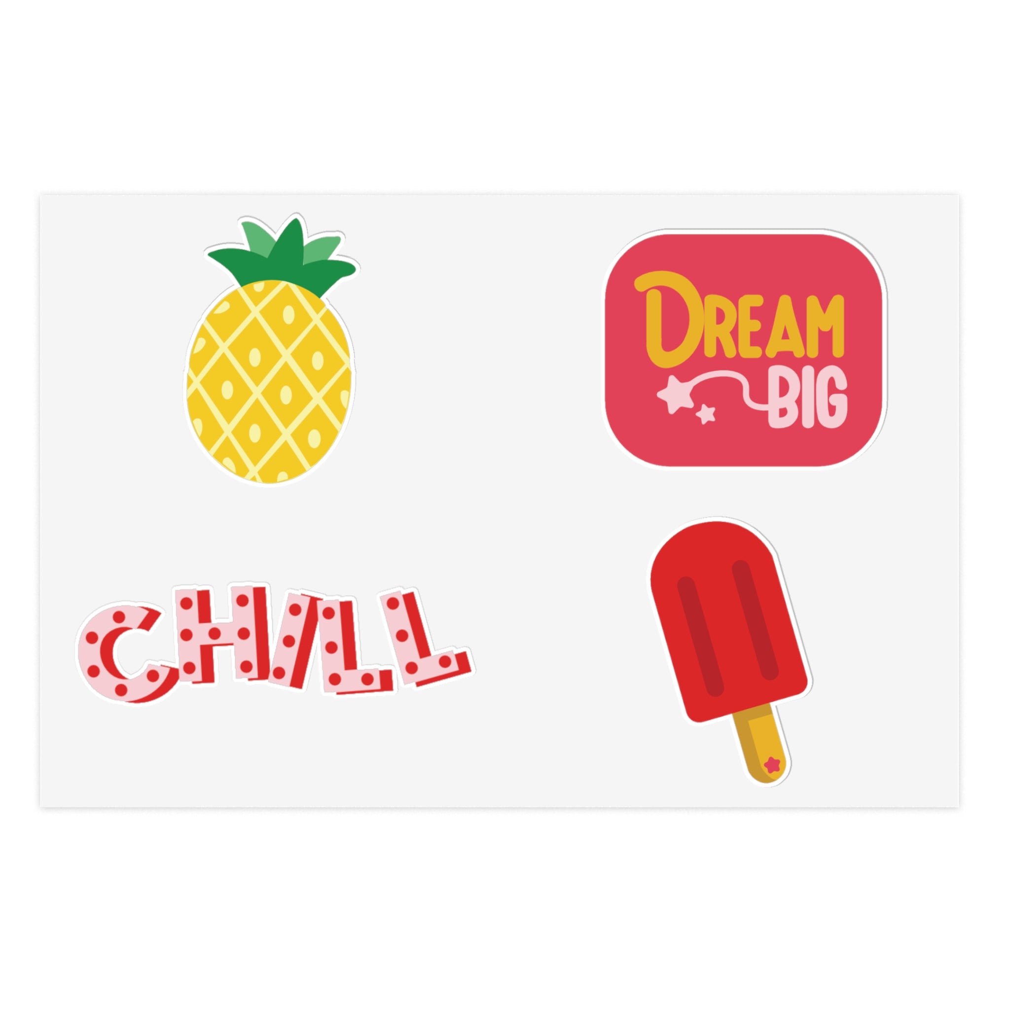 Summer Vibes Sticker Pack – Set of 4