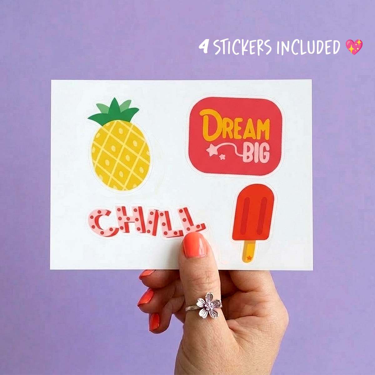 Summer Vibes Sticker Pack – Set of 4